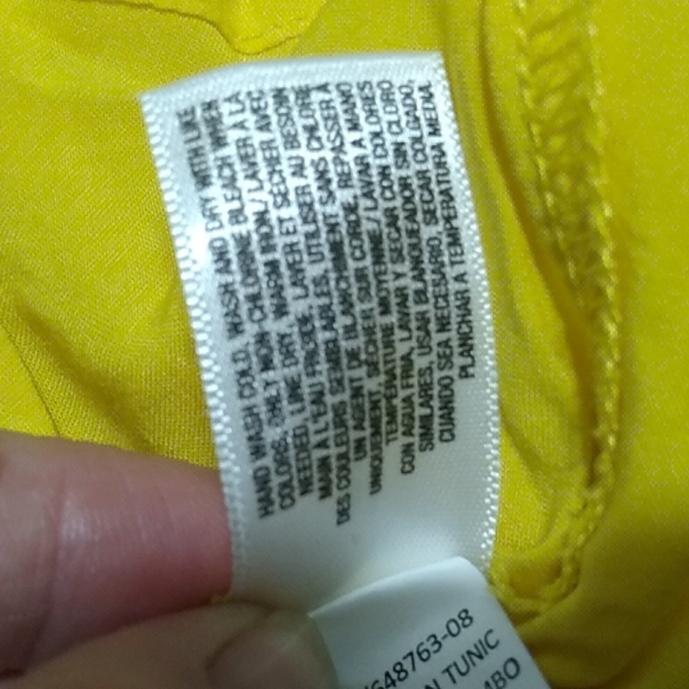 (BX14) SALE! NWT Old Navy Rayon Yellow Tunic ๐ Sz.M - Picture 8 of 9